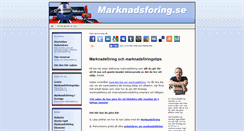 Desktop Screenshot of marknadsforing.se